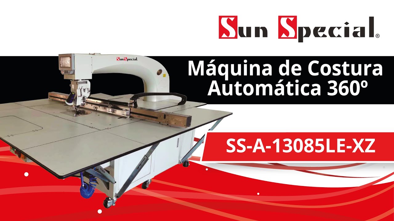 M&aacute;quina de Costura Autom&aacute;tica 360&deg; SS-A-13085LE-XZ da Sun Special