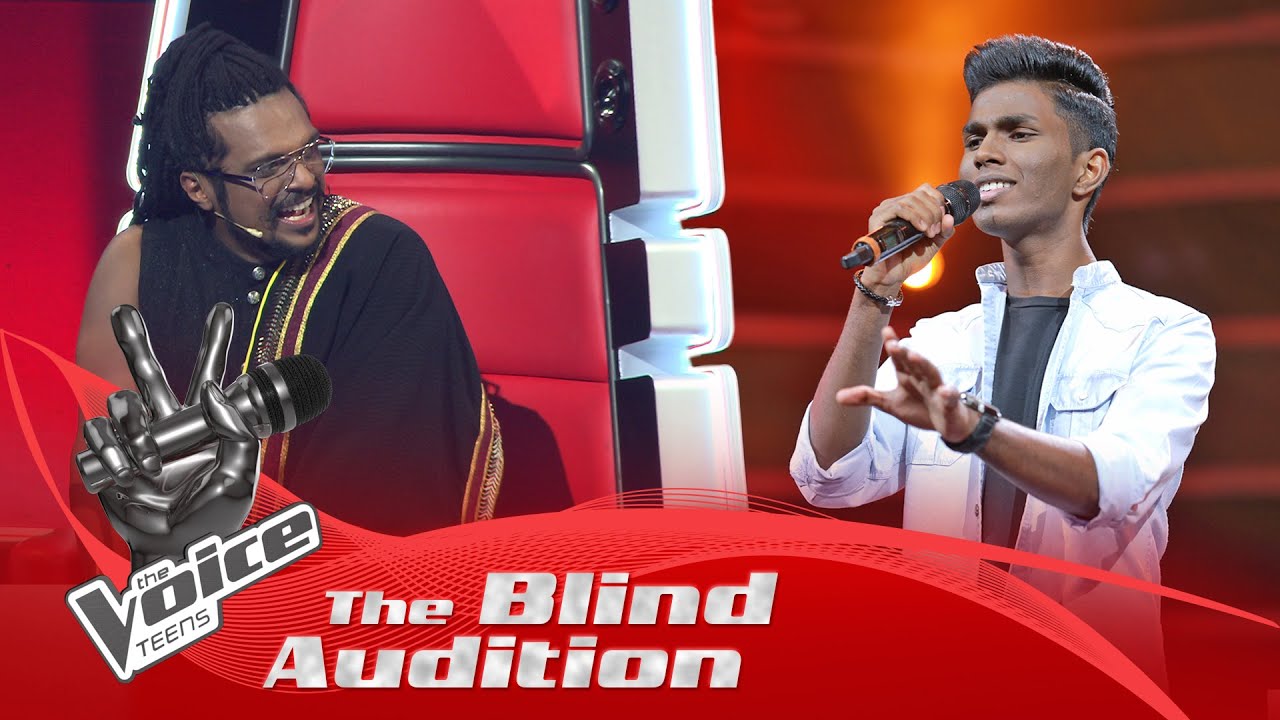 Sithum Anupama | Awasan Satana (අවසන් සටන)  | Blind Auditions | The Voice Teens Sri Lanka