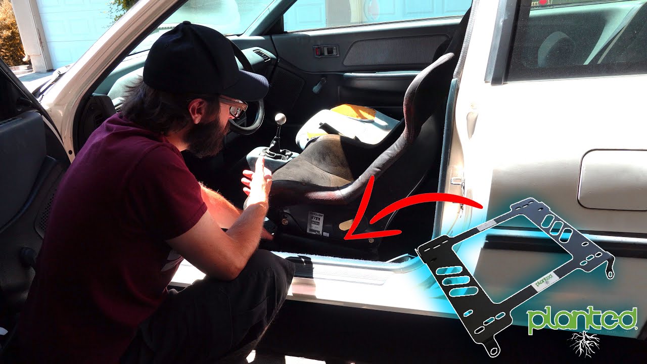 Buddy Club P1 Seat in a 88-91EF Civic with a Planted Bracket