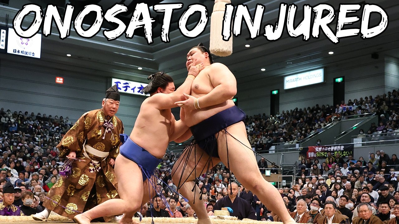 Onosato DOES NOT FINISH the Haru Basho! Out for injury!