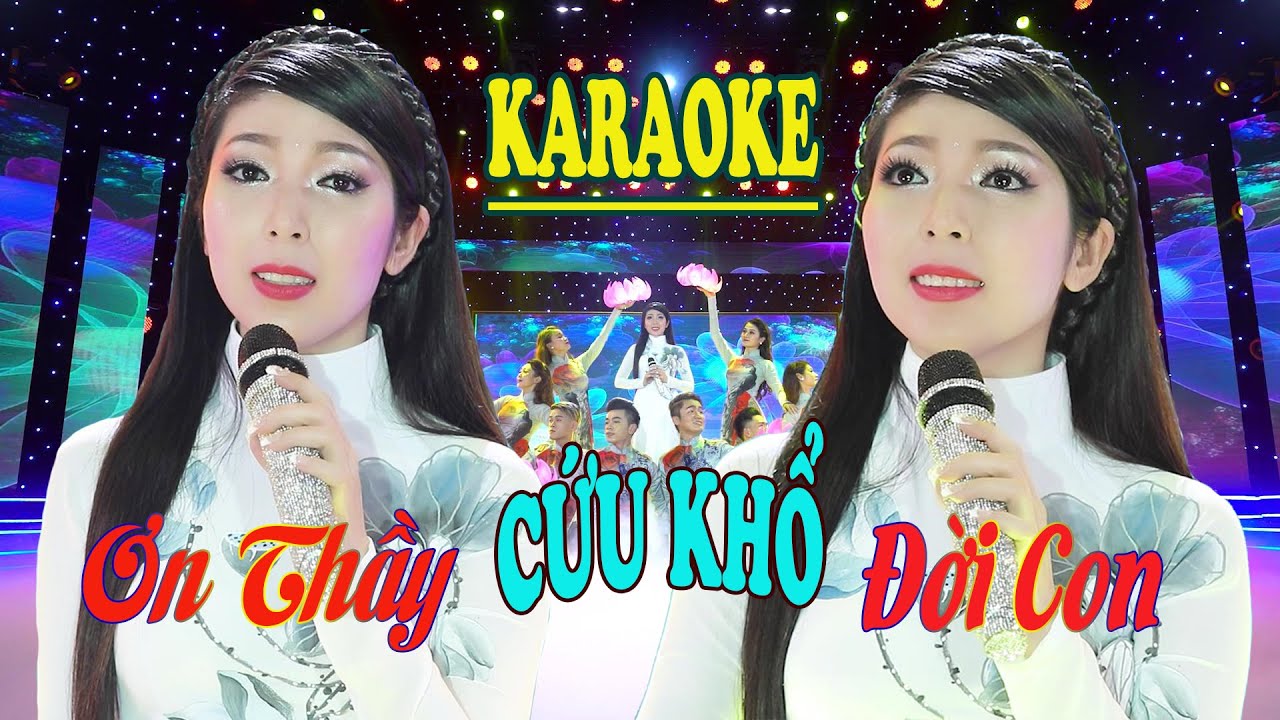 KARAOKE | ƠN THẦY CỨU KHỔ ĐỜI CON | KIM LINH | NHẠC PHẬT GIÁO