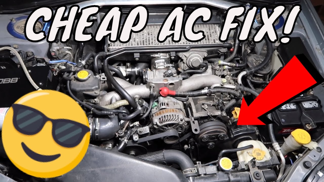 How To FIX Your Subaru AC For CHEAP! 3$ O-Ring FIX! Quick and Easy Tutorial!