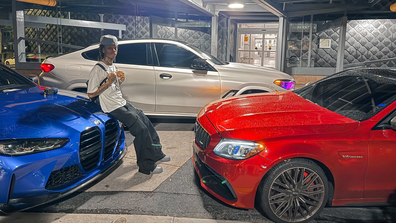 amg's and bmw's outside at 1am in atl