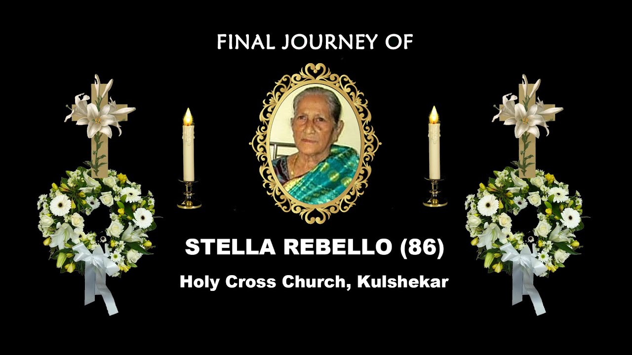 Final Journey Stella Rebello (86) │Holy Cross Church, Kulshekar, Mangalore