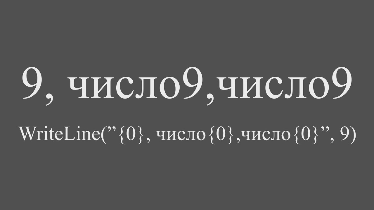 C# Framework .NET. #3 Класс System.Console. Основы форматирования