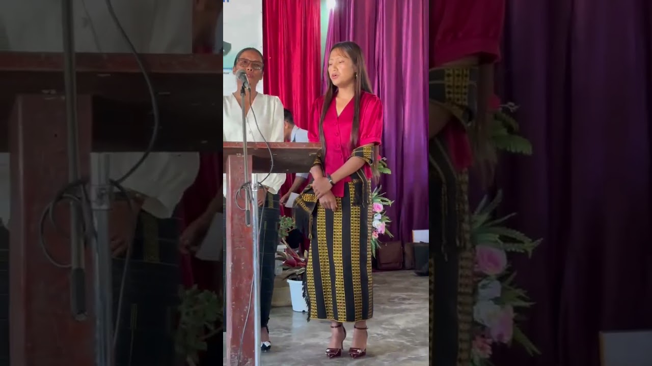 Mr. T Shulemong installation program  Special song from Thonok town at Anatongre church.