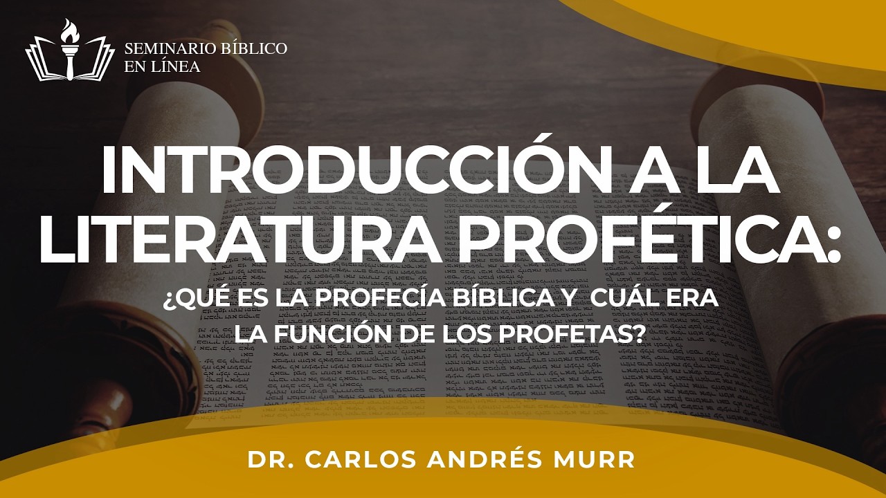 Introducción a los profetas 1 I Antiguo Testamento III Dr. Carlos Andrés Murr