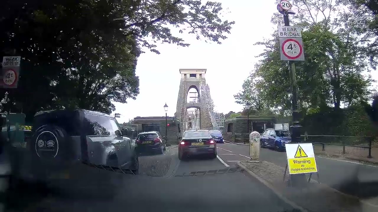Driving on Clifton Suspension Bridge | Bristol