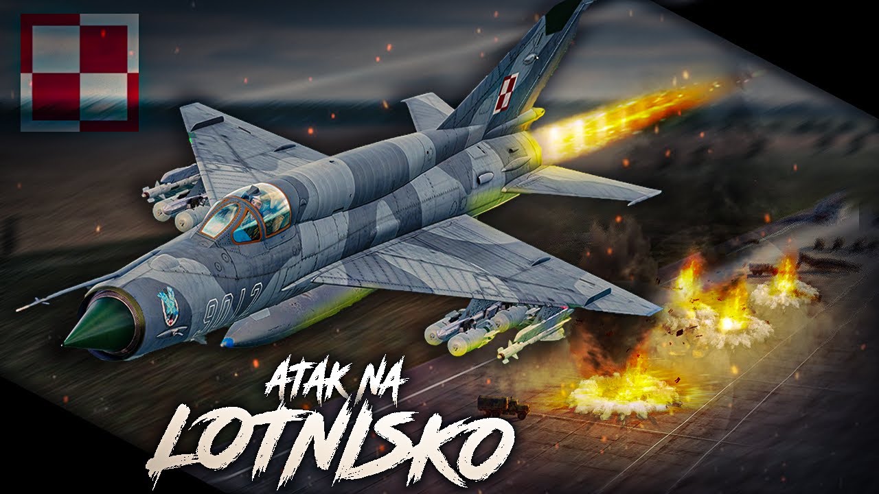 Polski MiG-21 i ATAK na LOTNISKO w Symulatorze DCS World