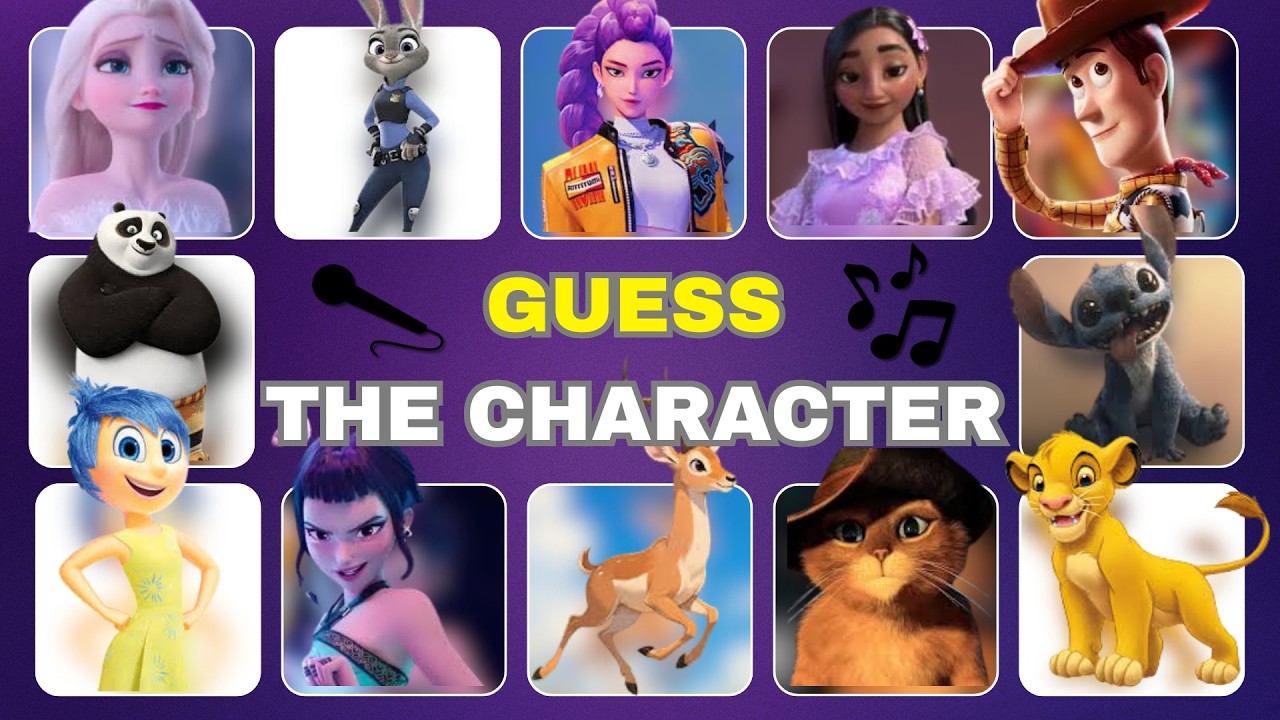 Only 1% Can Guess the Movie Characters by Song and Voice