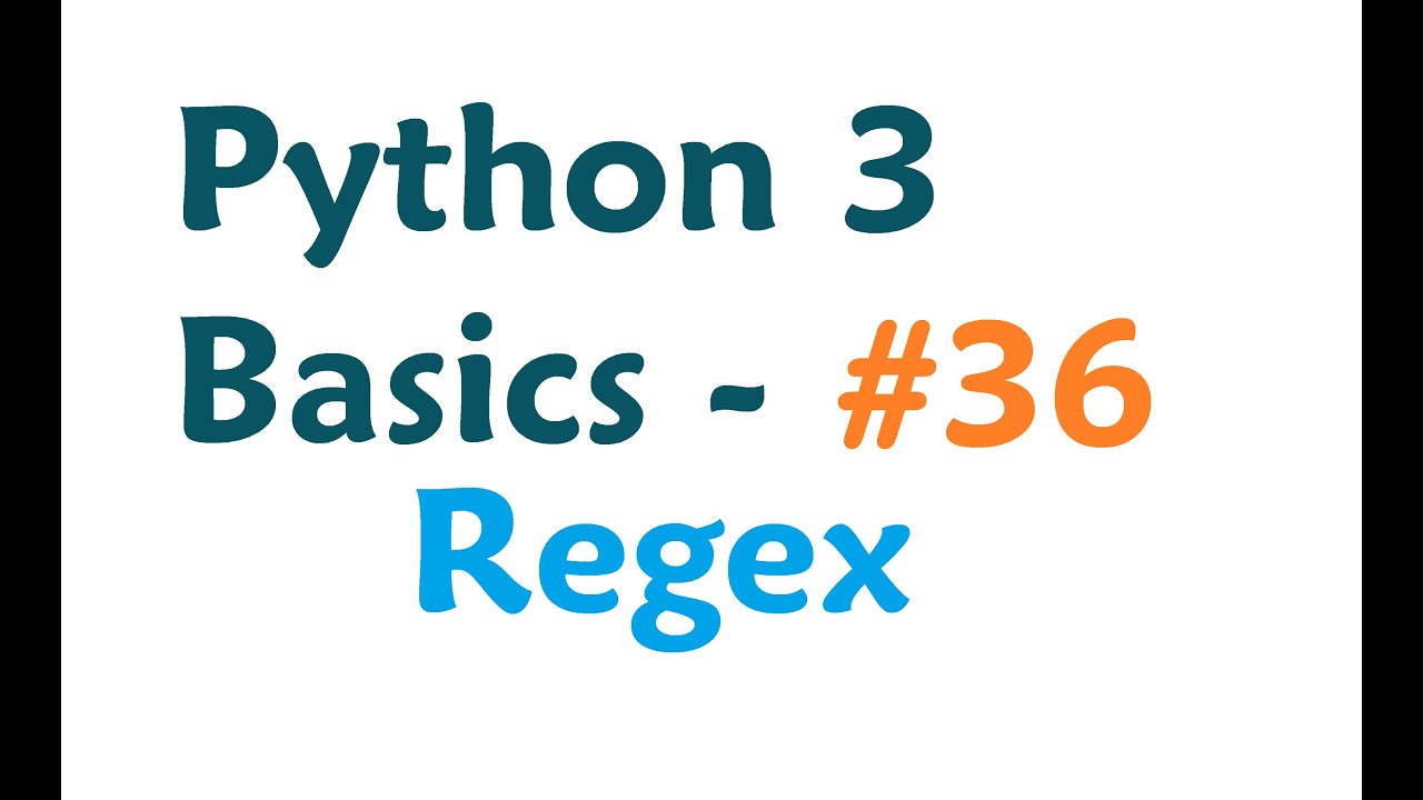 Python 3 Programming Tutorial - Regular Expressions / Regex with re