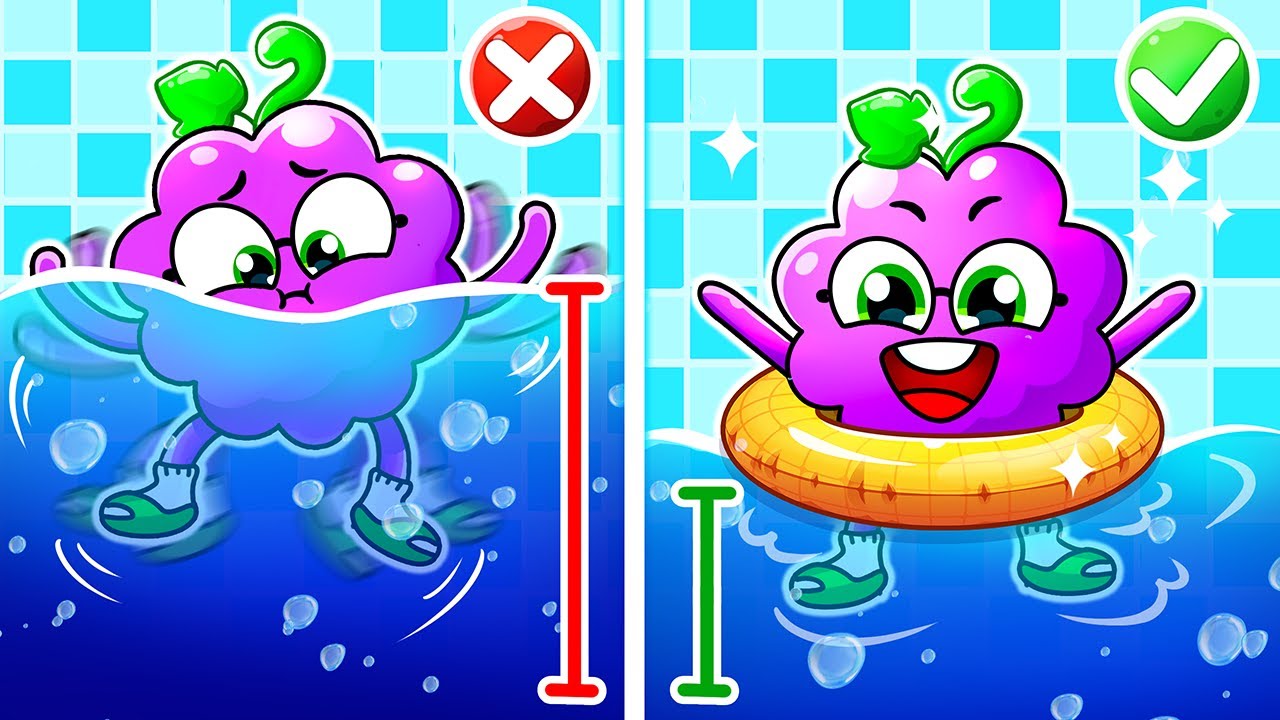 Safety Rules In The Pool ⛔🛟| Safety Cartoon ❌✔️| Play Safe In Swimming Pool | YUM YUM Kids Songs