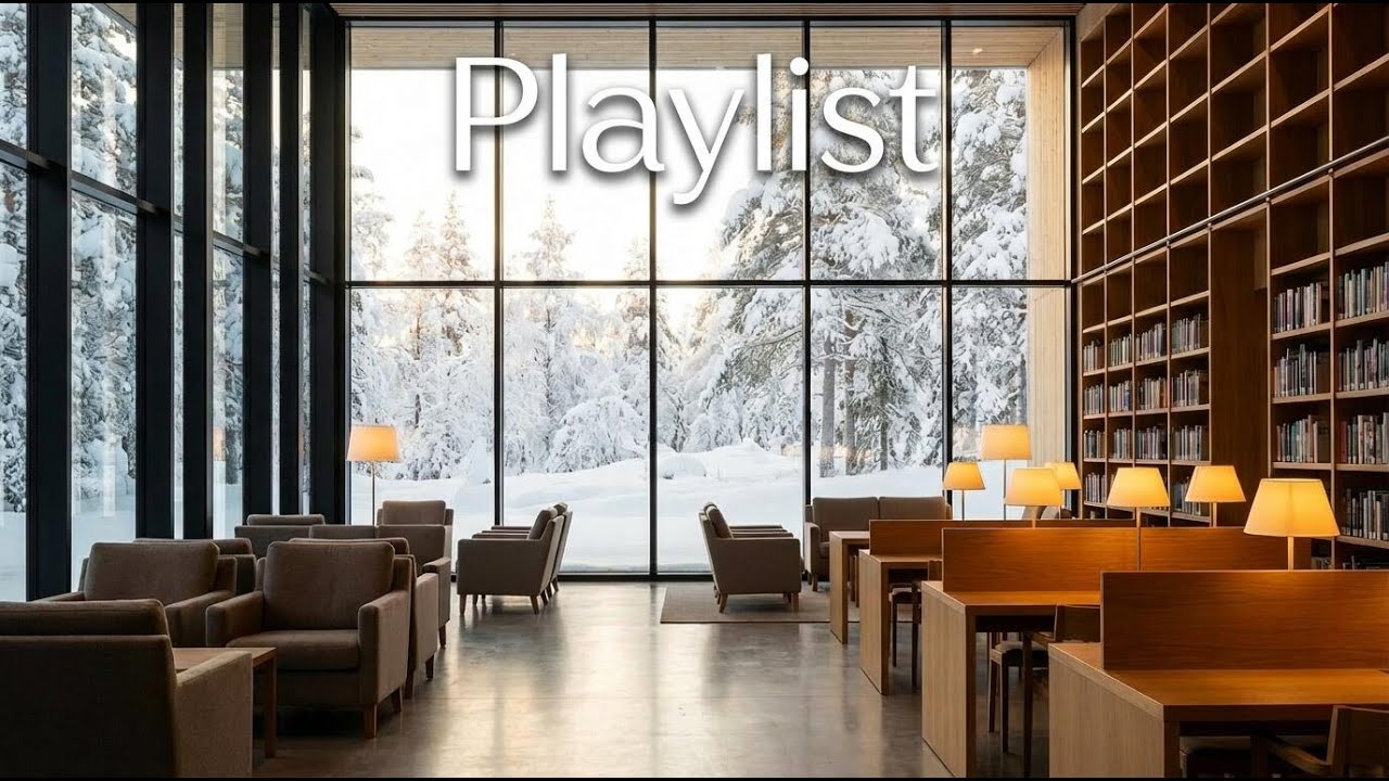 Playlist 새벽 도서관의 고요 | 나를 찾아가는 시간 | 눈 내린 겨울 새벽 독서 음악 | 조용한 재즈 플레이리스트 (Dawn Library Silence)