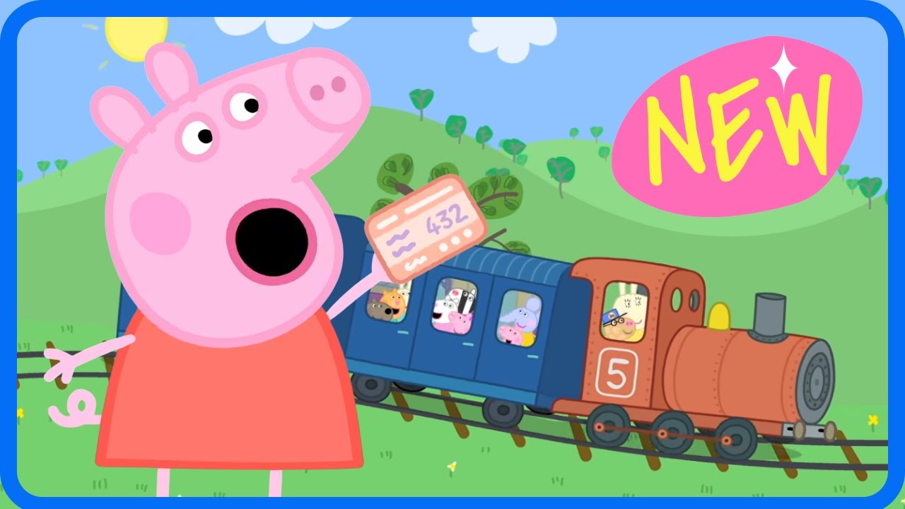 Peppa Pig 🚆 Fun Train Ride! What Do You See Out The Window? 📝 Toon Mania - Happy Kids