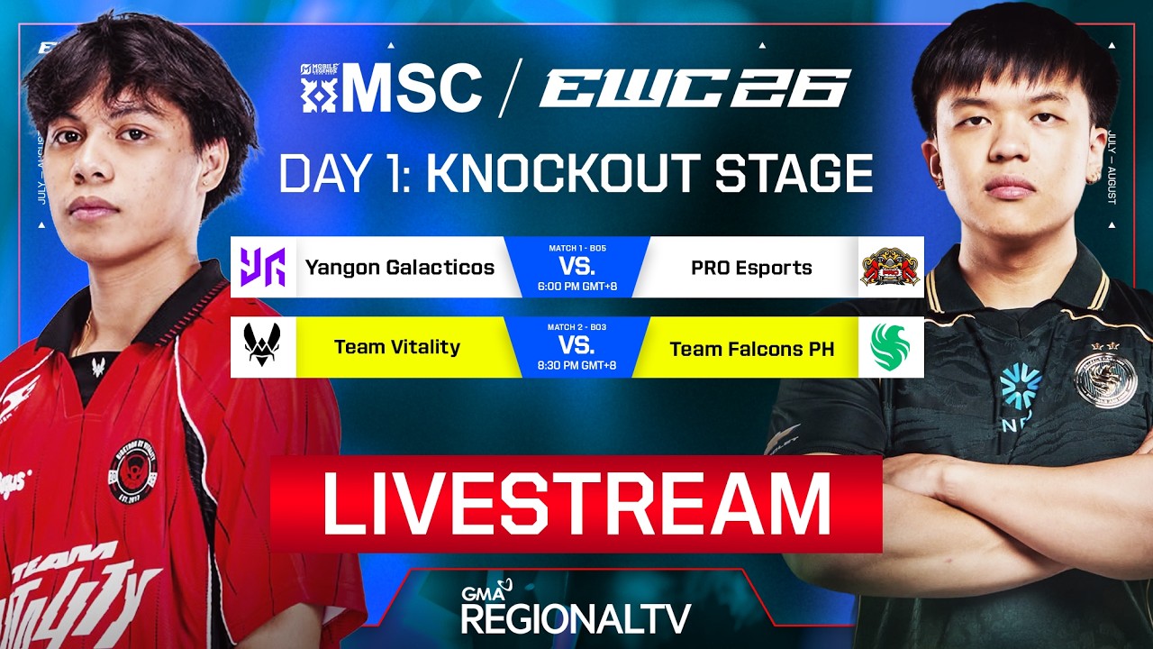 MLBB MSC AT EWC 2026: TEAM FALCONS PH VS TEAM VITALITY | LIVE | KNOCKOUT STAGE | JULY 29, 2026