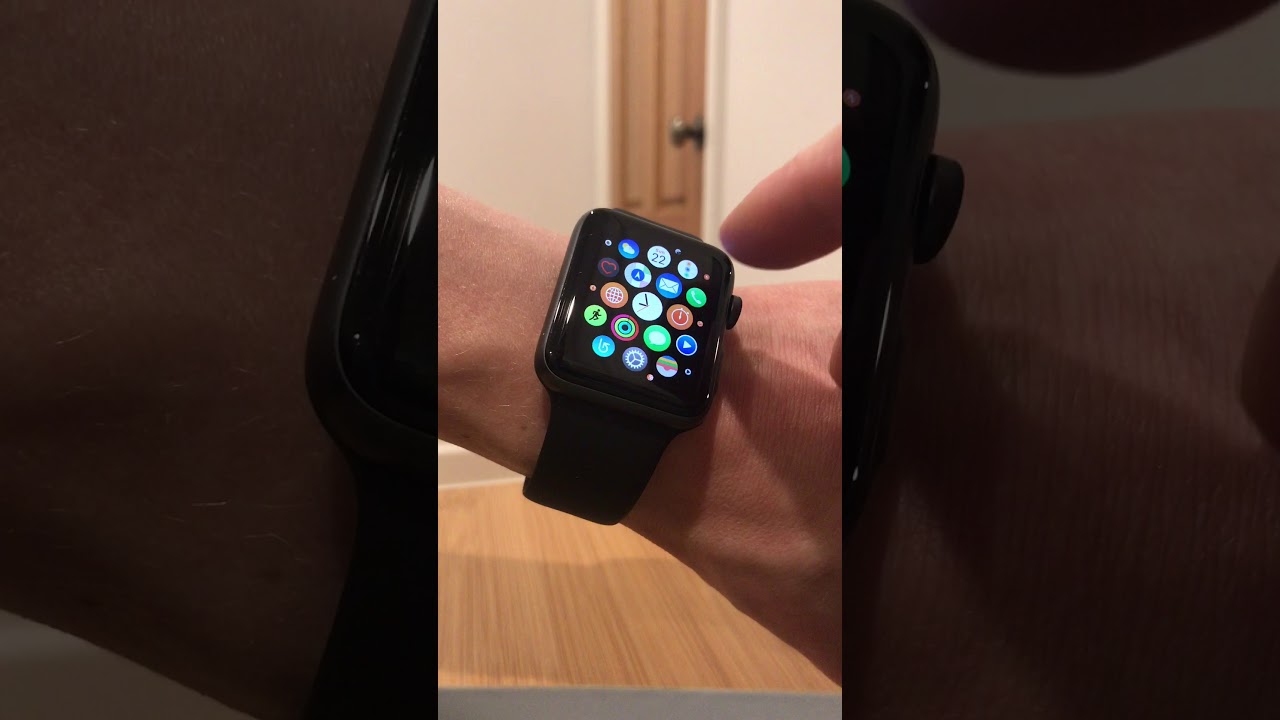 Making a phone call on the Apple Watch 3 using cellular data
