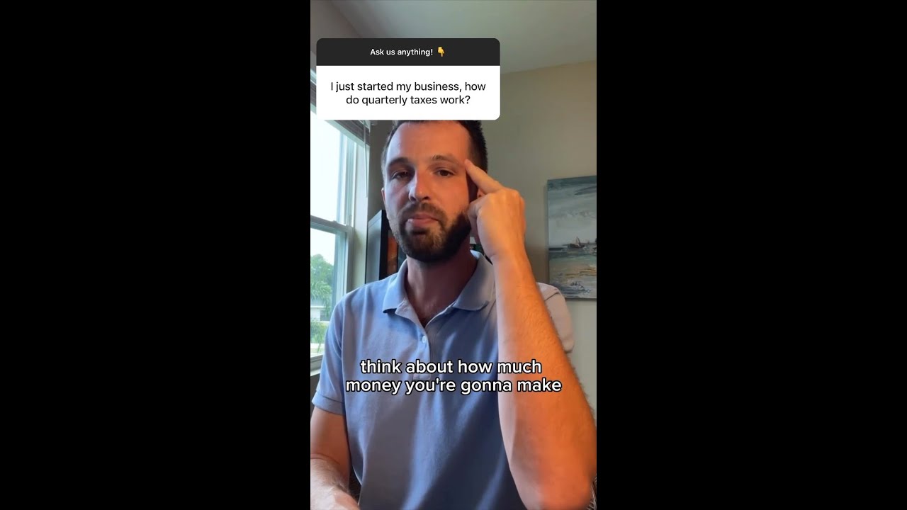 I just started my business, how do quarterly taxes work?