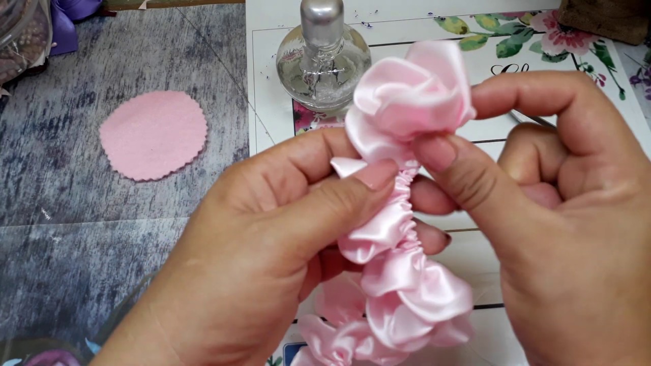 Como hacer una flor  de liston Satin mágica minie may |mayra León |