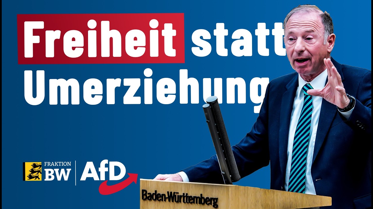 Freiheit statt Umerziehung &ndash; Mit klaren Worten verabschiedet sich Dr. Rainer Balzer aus dem Landtag!