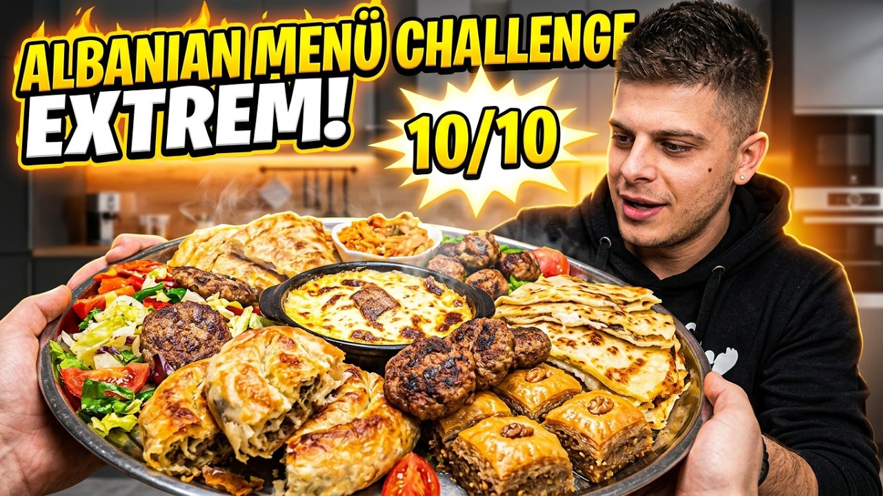 ALBANIAN MENÜ CHALLENGE EXTREM! | ARIZONRR