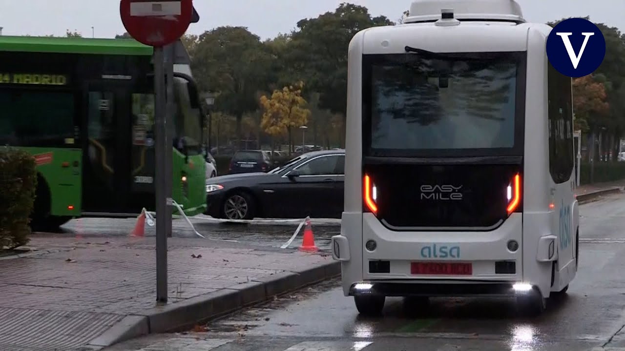 El primer autobús público sin conductor de España ya circula en Madrid
