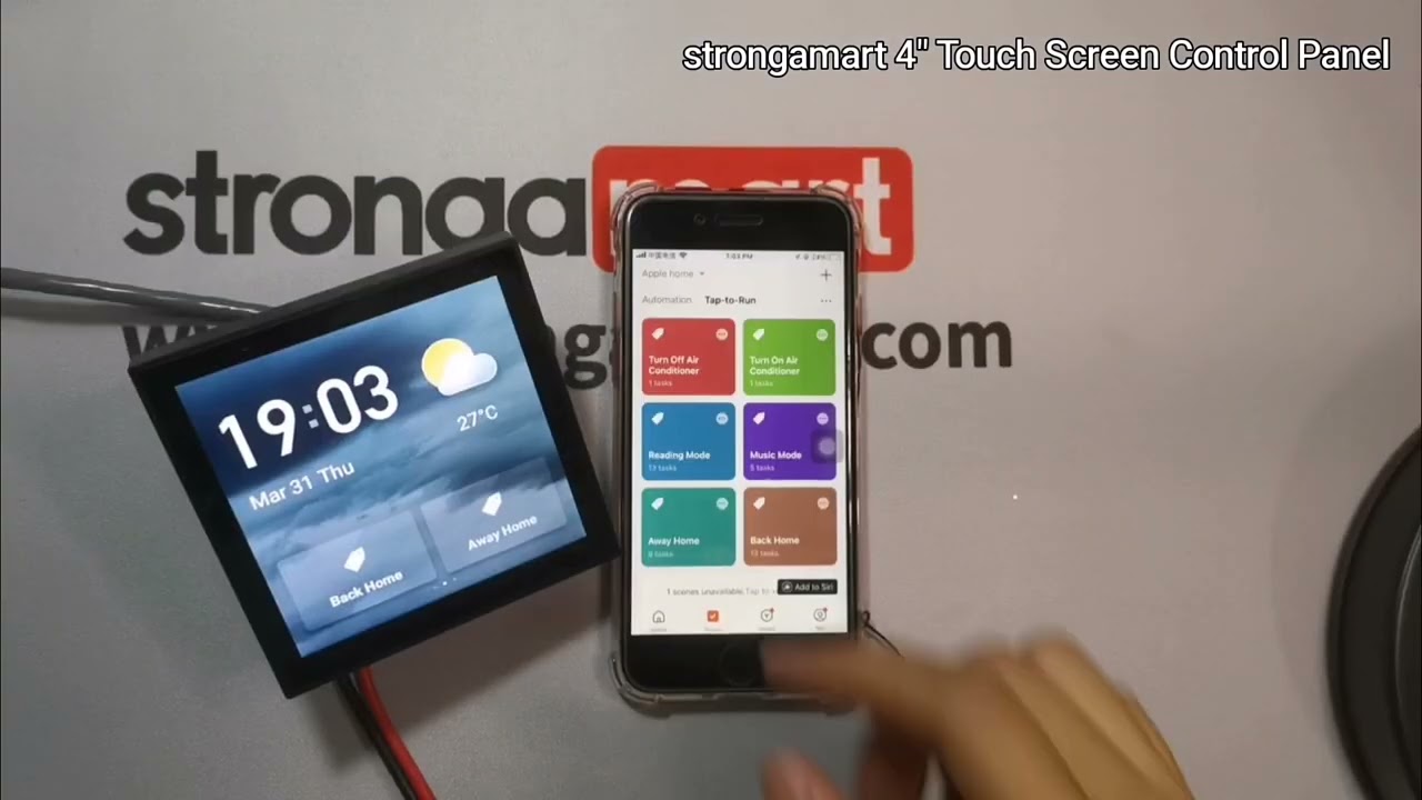 Tuya 4-inch Smart Control Panel Touch Screen Step By Step Guide Operation (strongamart)