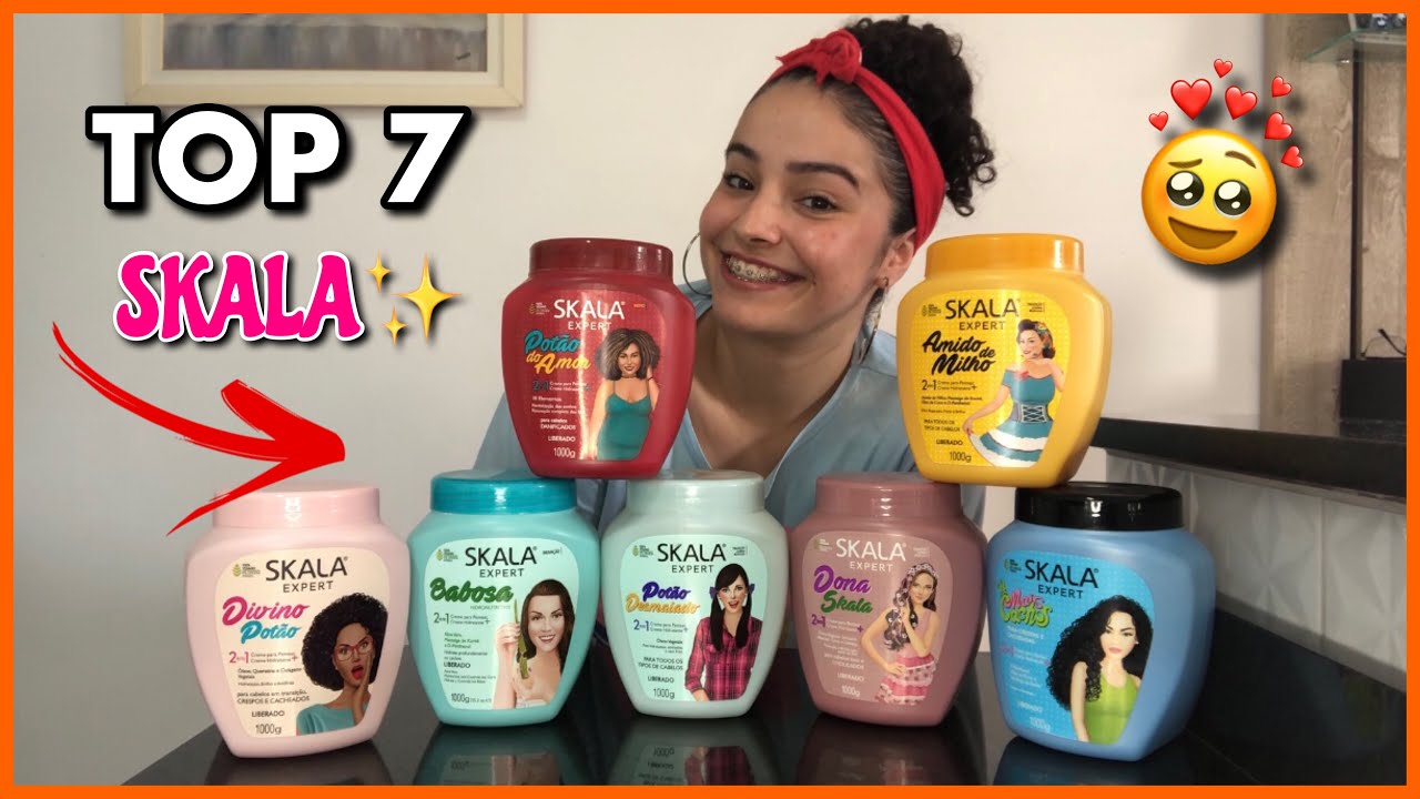 TOP 7 CREMES DA SKALA PARA CABELOS CACHEADOS/ONDULADOS e CRESPOS ✨ | por Rafaela Maria