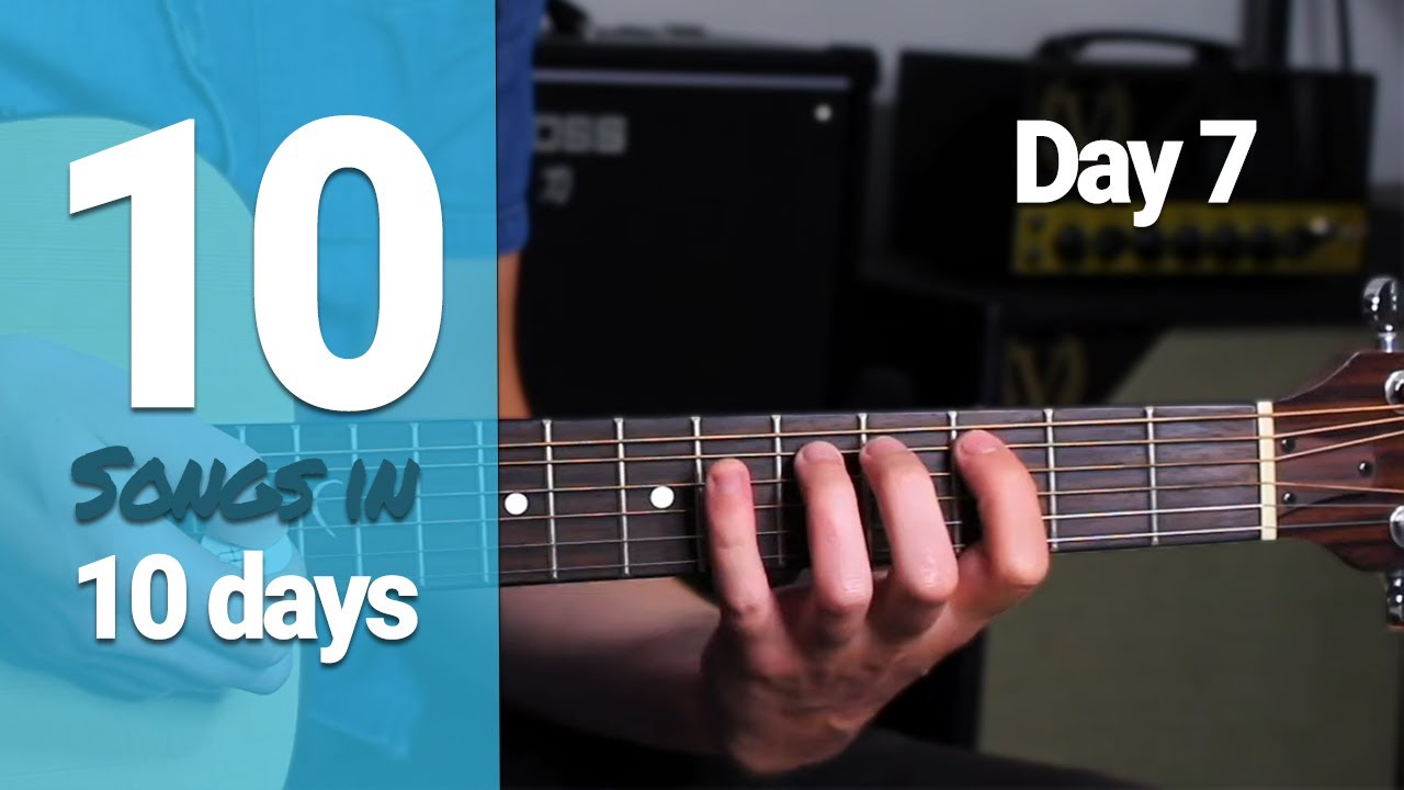Guitar Lesson 7 - 'Uptown Funk' // LEARN 10 SONGS IN 10 DAYS for KIDS
