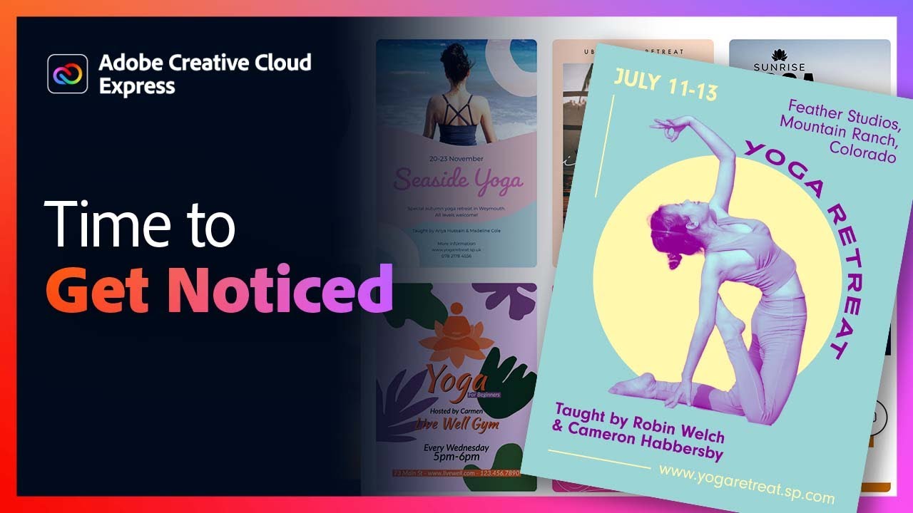 How to make a Flyer for your Yoga Studio | Adobe Express