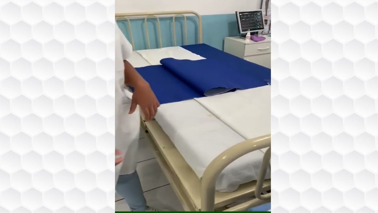 Arrumação Leito hospitalar  - Técnica de cama fechada