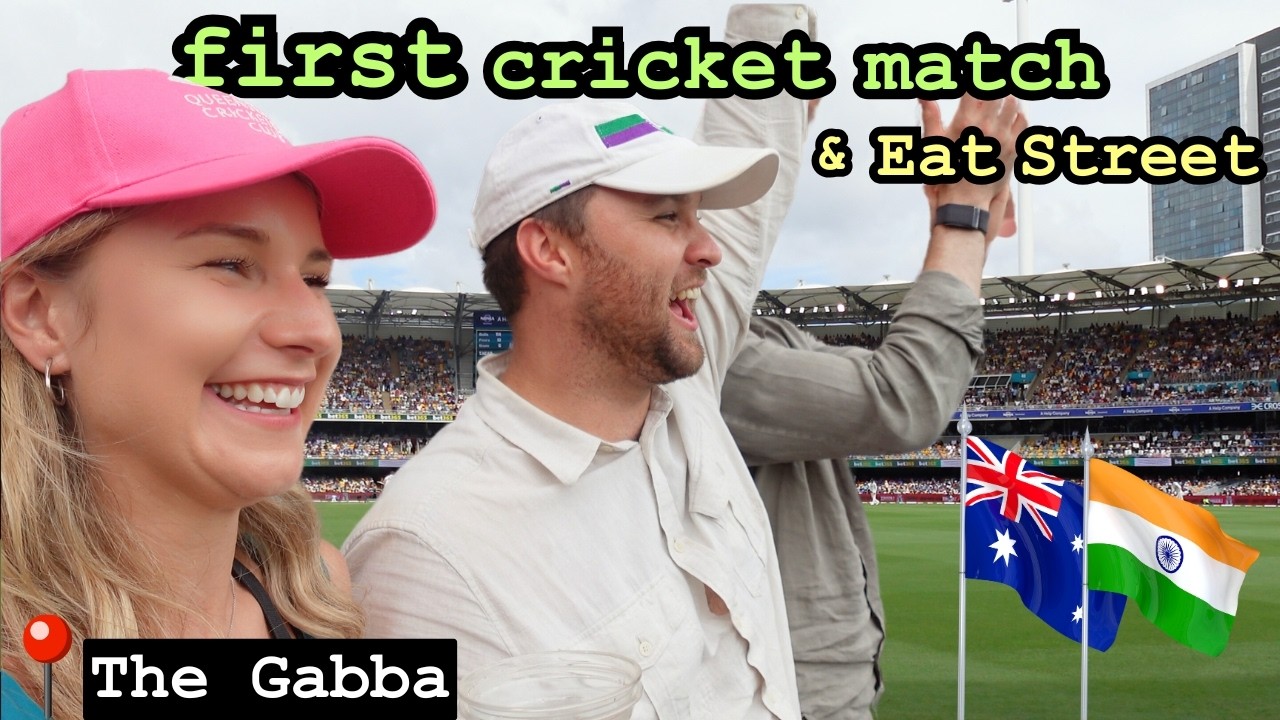 Gabba test (AUS vs IND), Queensland Cricketers' Club + Eat Street - vlogmas 8