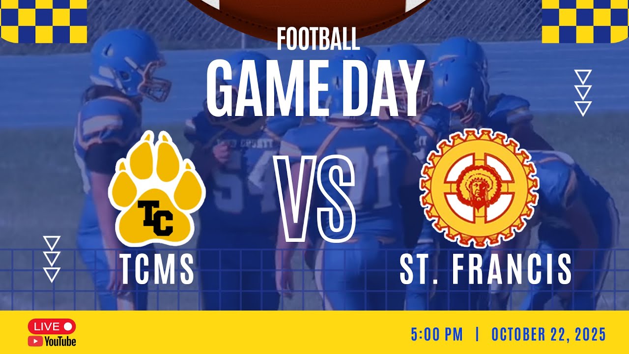 Football Game | TCMS vs St. Francis | October 22, 2025