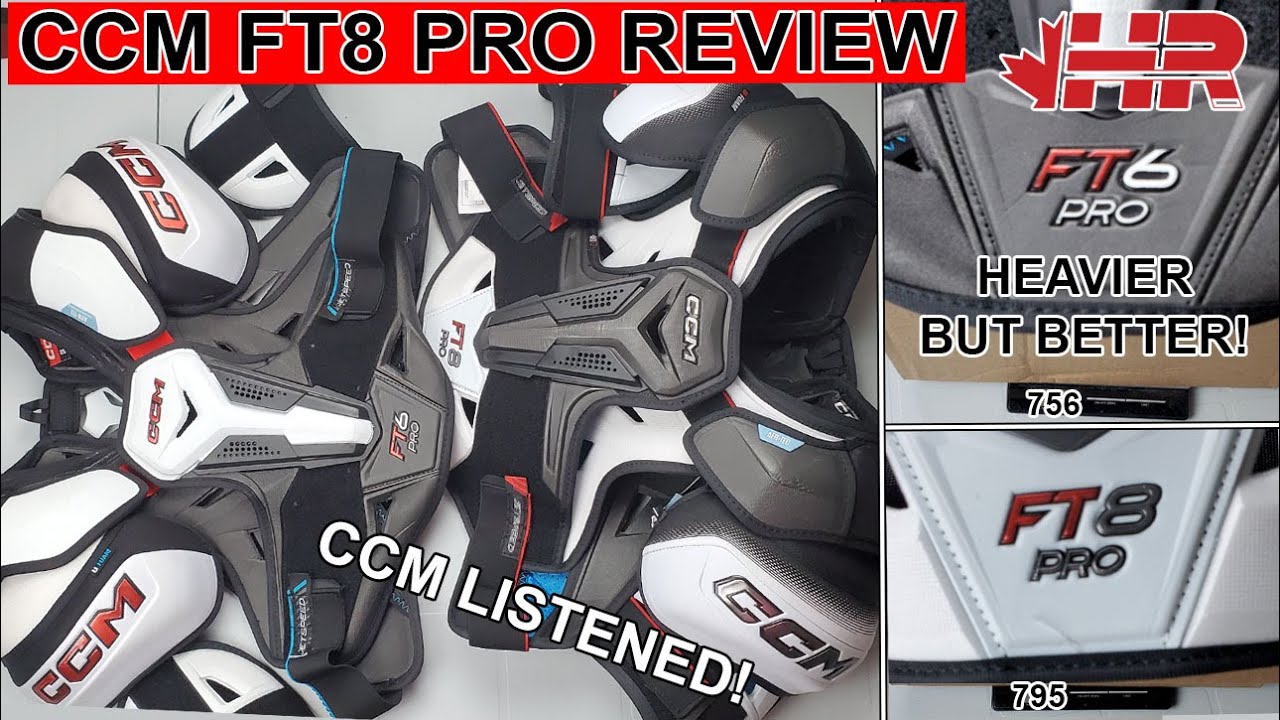 CCM прислушалась к отзывам! Сравнительный обзор хоккейных наплечников Jetspeed FT8 Pro и FT6 Pro ...