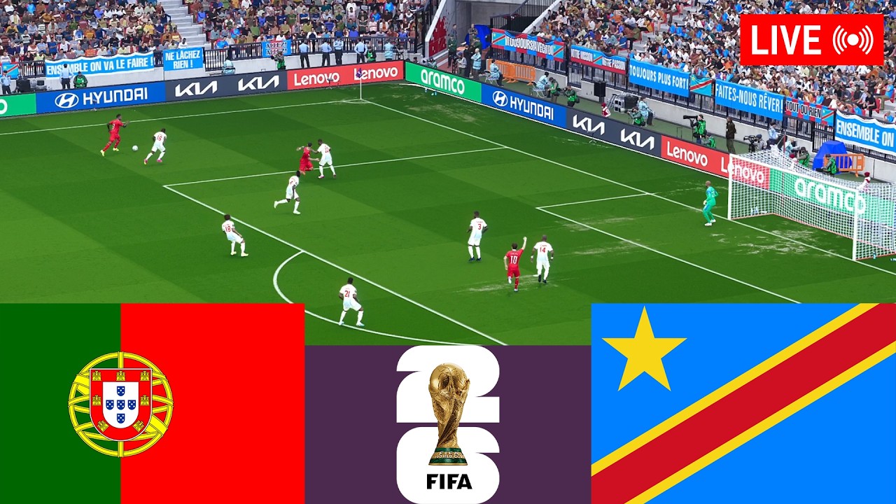 🔴Portugal vs DR Congo LIVE⚽ World Cup 2026 Full Match - Simulation Video Games