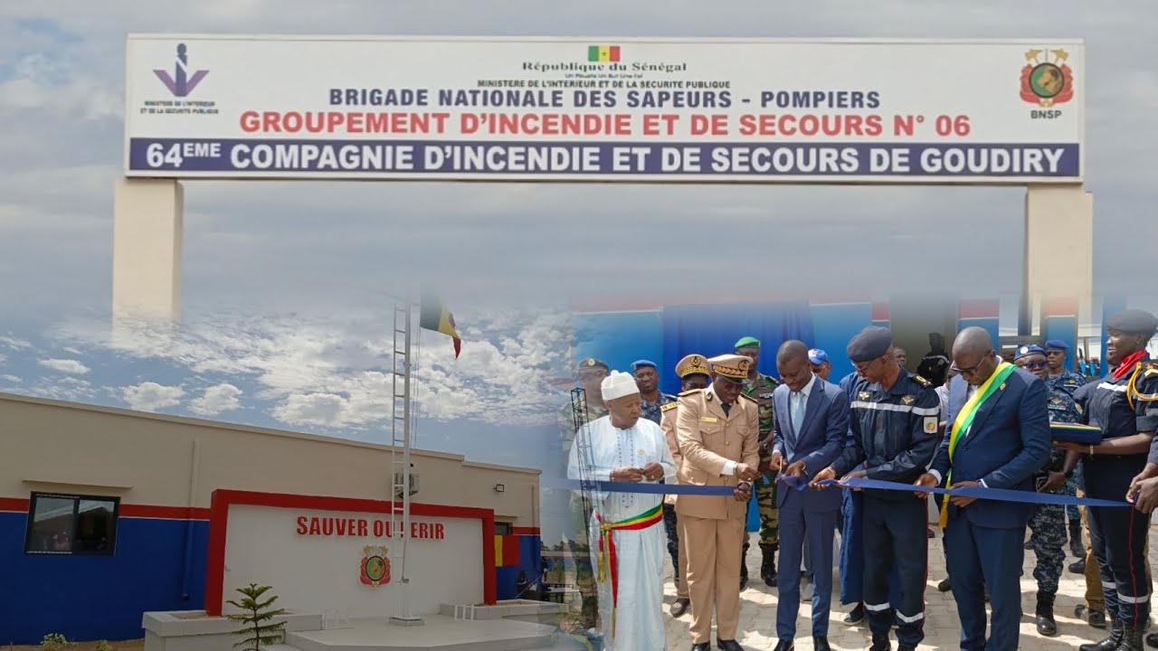 Goudiry/ L'inauguration de la caserne des sapeur pompiers de Goudiry 