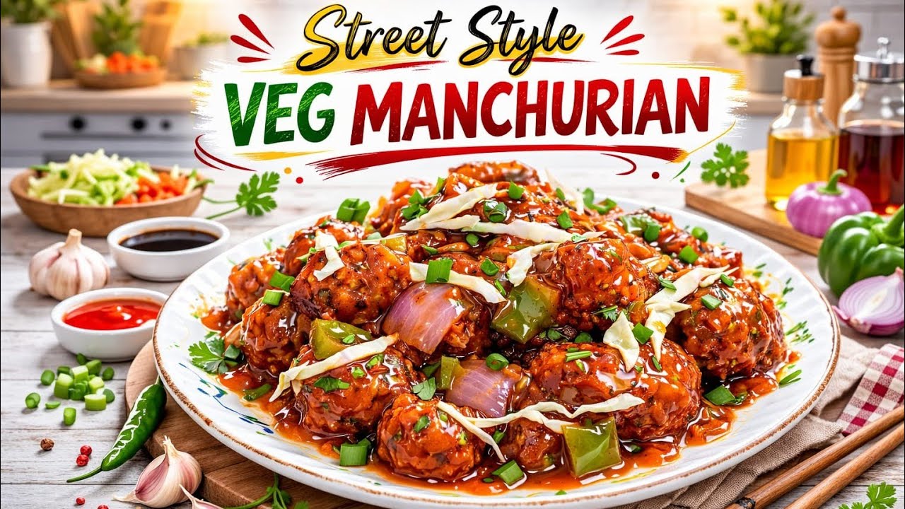 ऐसा वेज मंचूरियन खाया तो होटल भूल जाओगे! 😍🔥 | Street Style Veg Manchurian Recipe