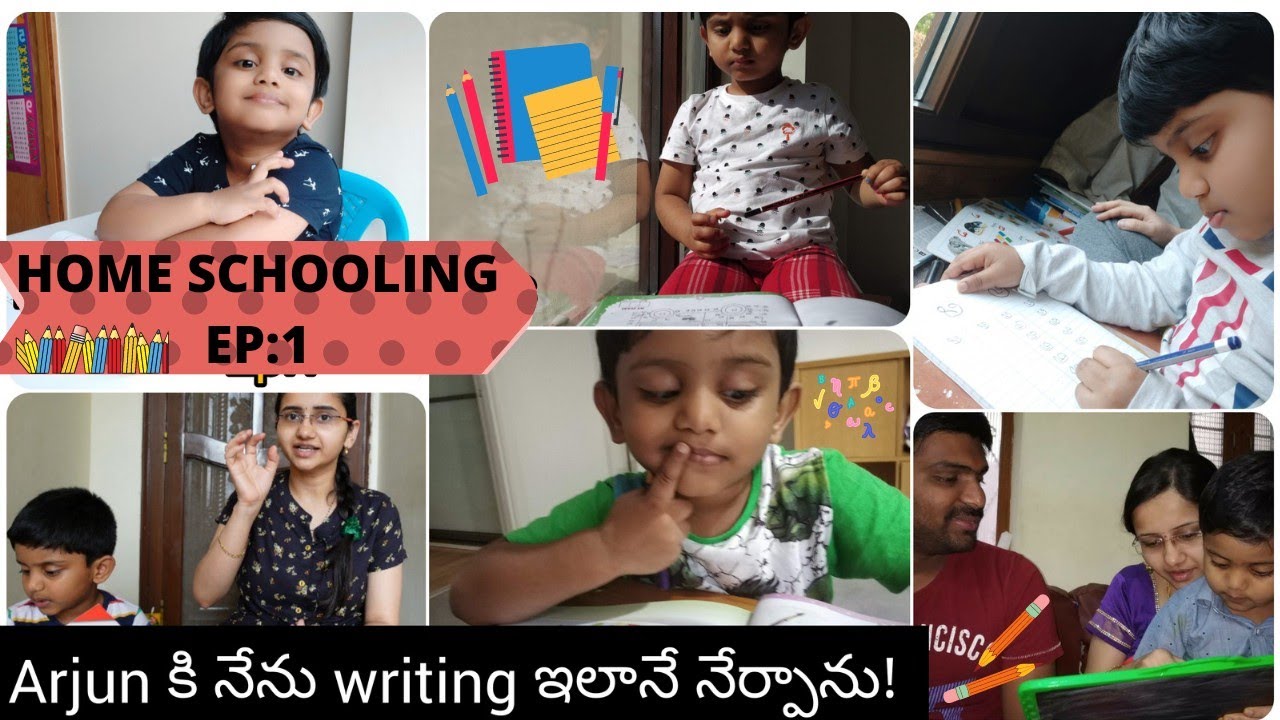 How to teach hand writing | Home schooling Series Ep:1| teaching tips for toddler #Vasapitta