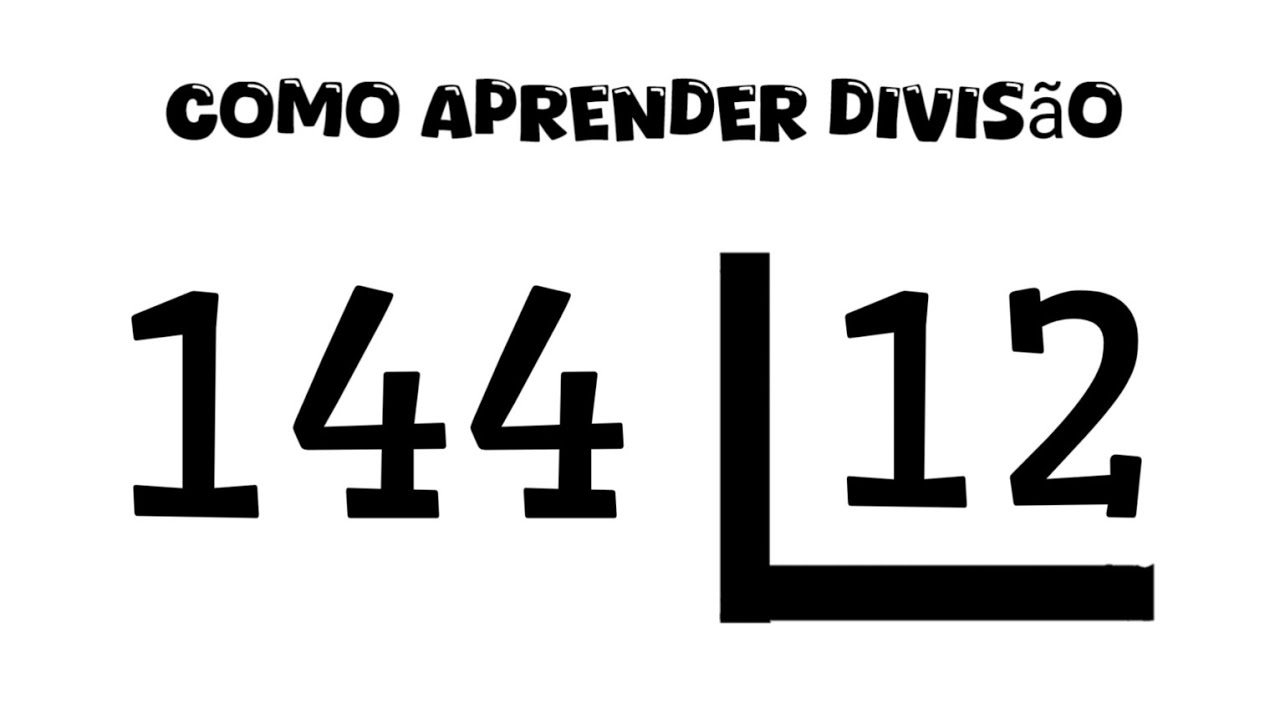 🌟 144 dividido por 12 ✍🏽  144 / 12 = ❓ Como aprender divisão