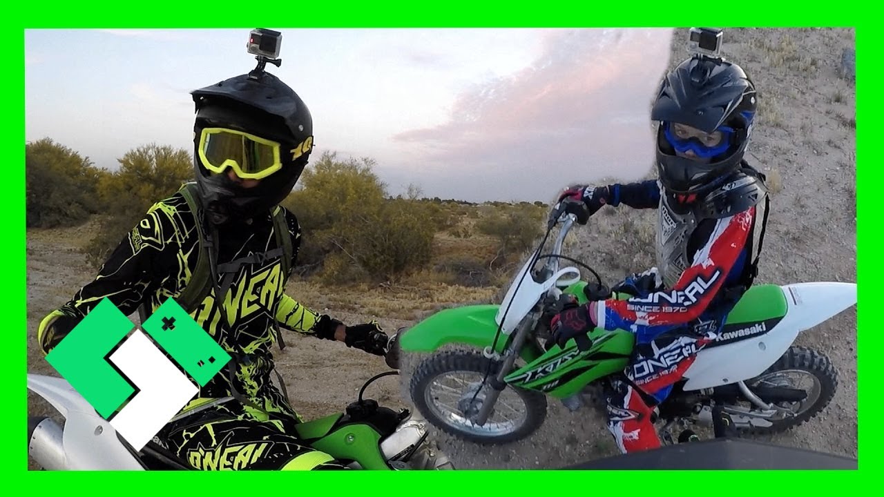 BRYCE'S FIRST DIRT BIKE RIDE FROM THE NEW HOUSE (Day 1835) | Clintus.tv