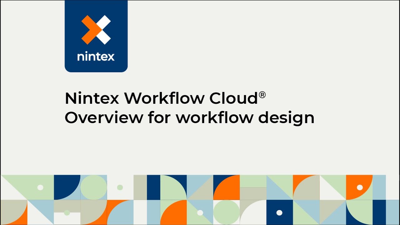 Nintex Workflow Cloud&reg;: Overview for workflow design