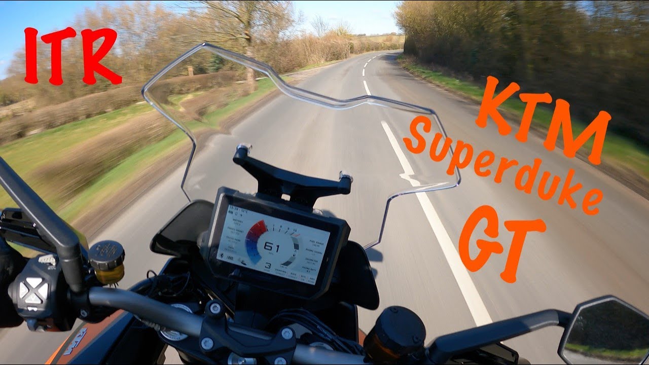 2020 KTM 1290 Super Duke GT with Akrapovic exhaust. First ride of the year.
