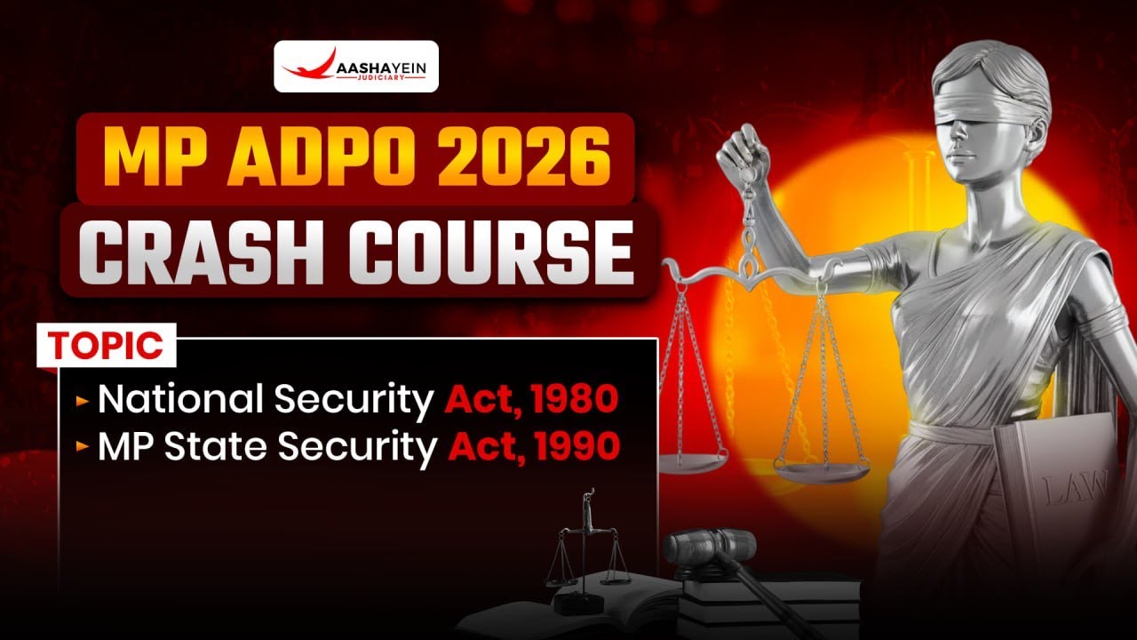 MP ADPO Exam 2026 | National Security Act, 1980 & MP State Security Act, 1990 in One Video