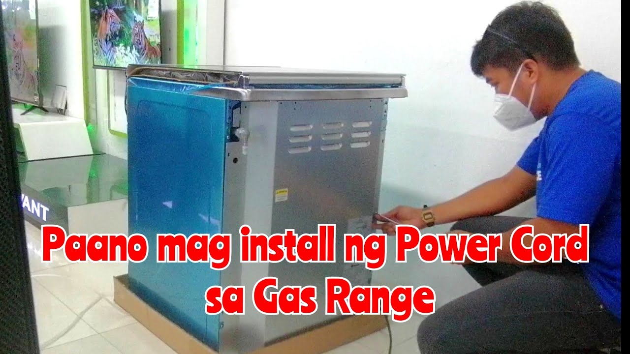 HOW TO INSTALL POWER CORD IN GAS RANGE (TECNOGAS)