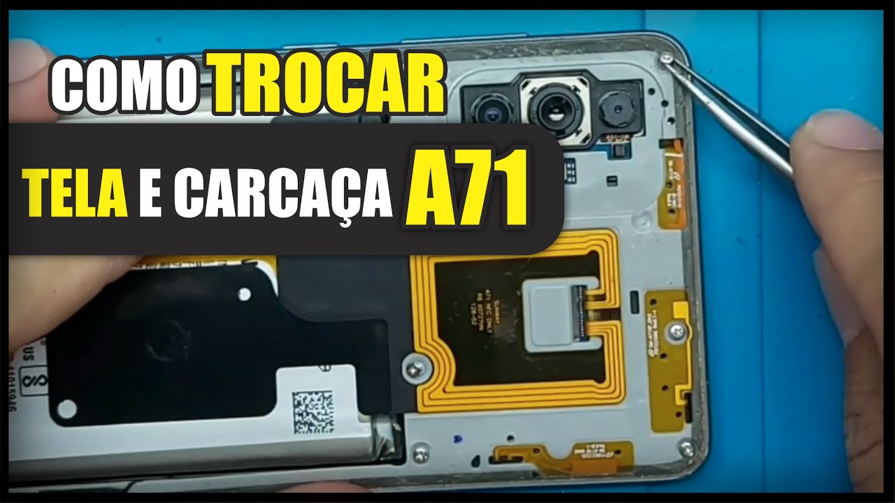 Como trocar TELA e CARCAÇA  do SAMSUNG A71.