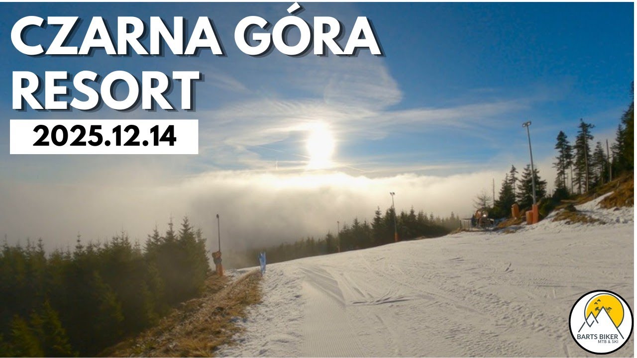 Czarna G&oacute;ra Resort 14.12.2025 | Najlepsze trasy narciarskie 4K | narty w Sudetach | bartsbiker