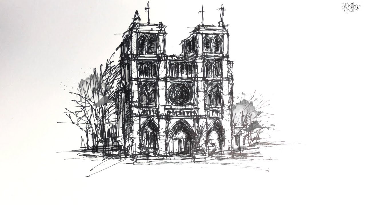Mad Sketch Notre Dame Cathedral