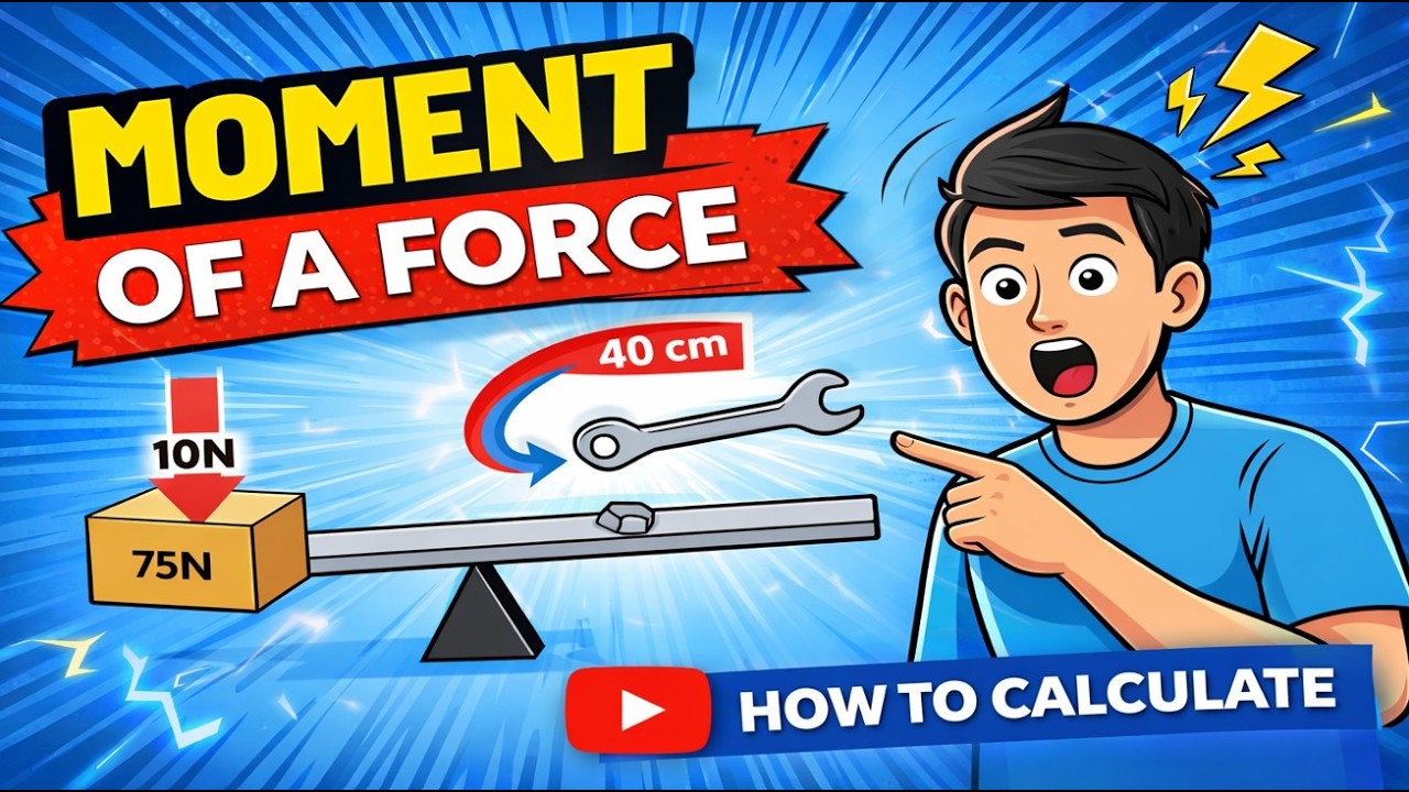 Moment of a Force Explained | Worked Examples, Exam Questions &  Easy Tricks!!!