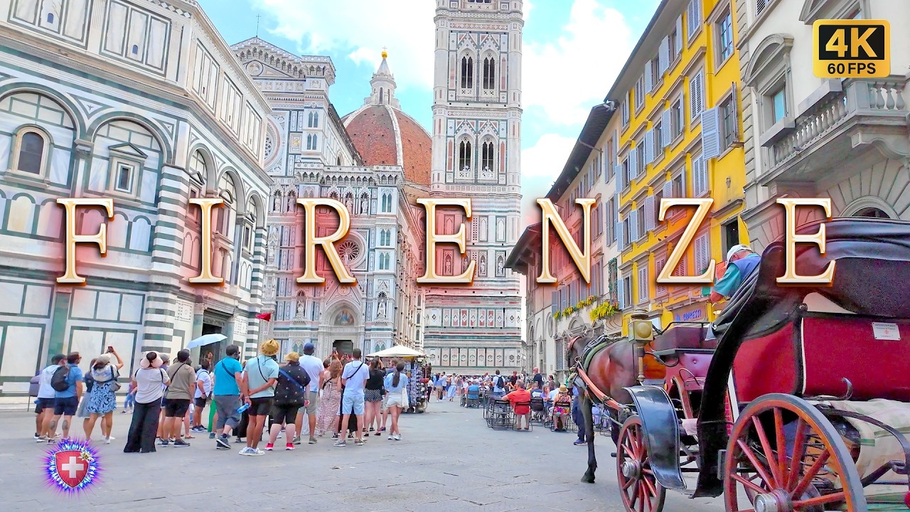 FLORENCE ITALY ✨ What the center look like currently? Majestic & elegant / Tuscany Walking Tour 4K