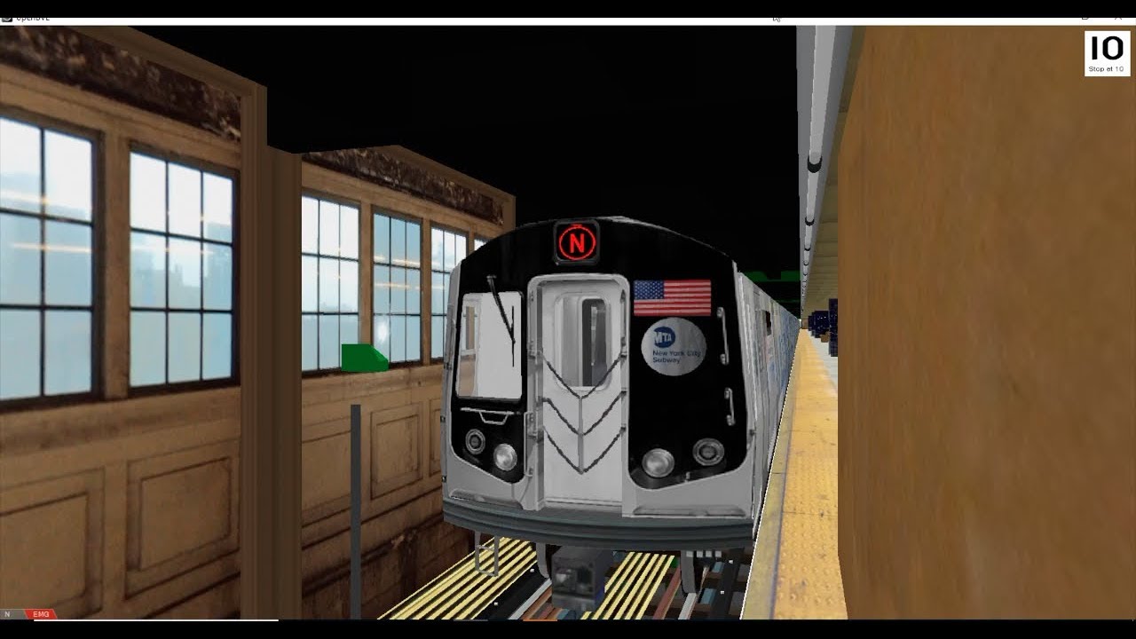 OpenBVE:NYC Subway (N)Shuttle to Queensboro Plaza Using Tony515's R160 Siemens Mod