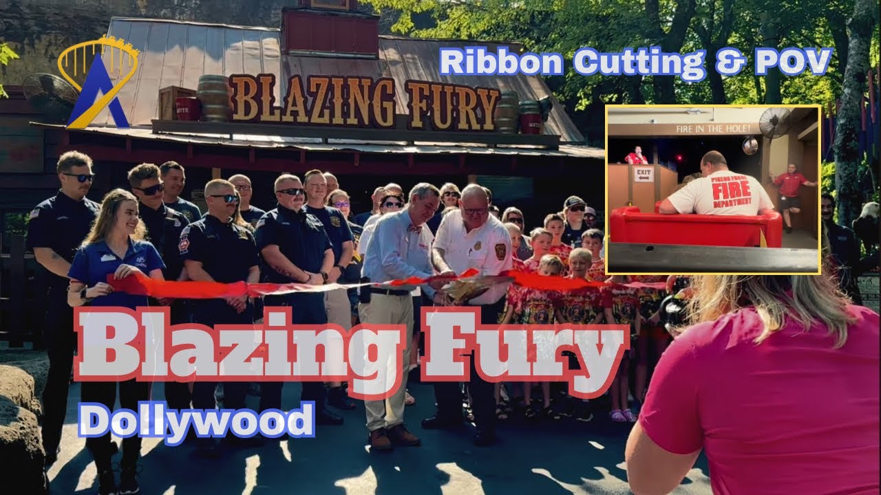 POV: Blazing Fury at Dollywood: Ribbon Cutting and Ride-Through